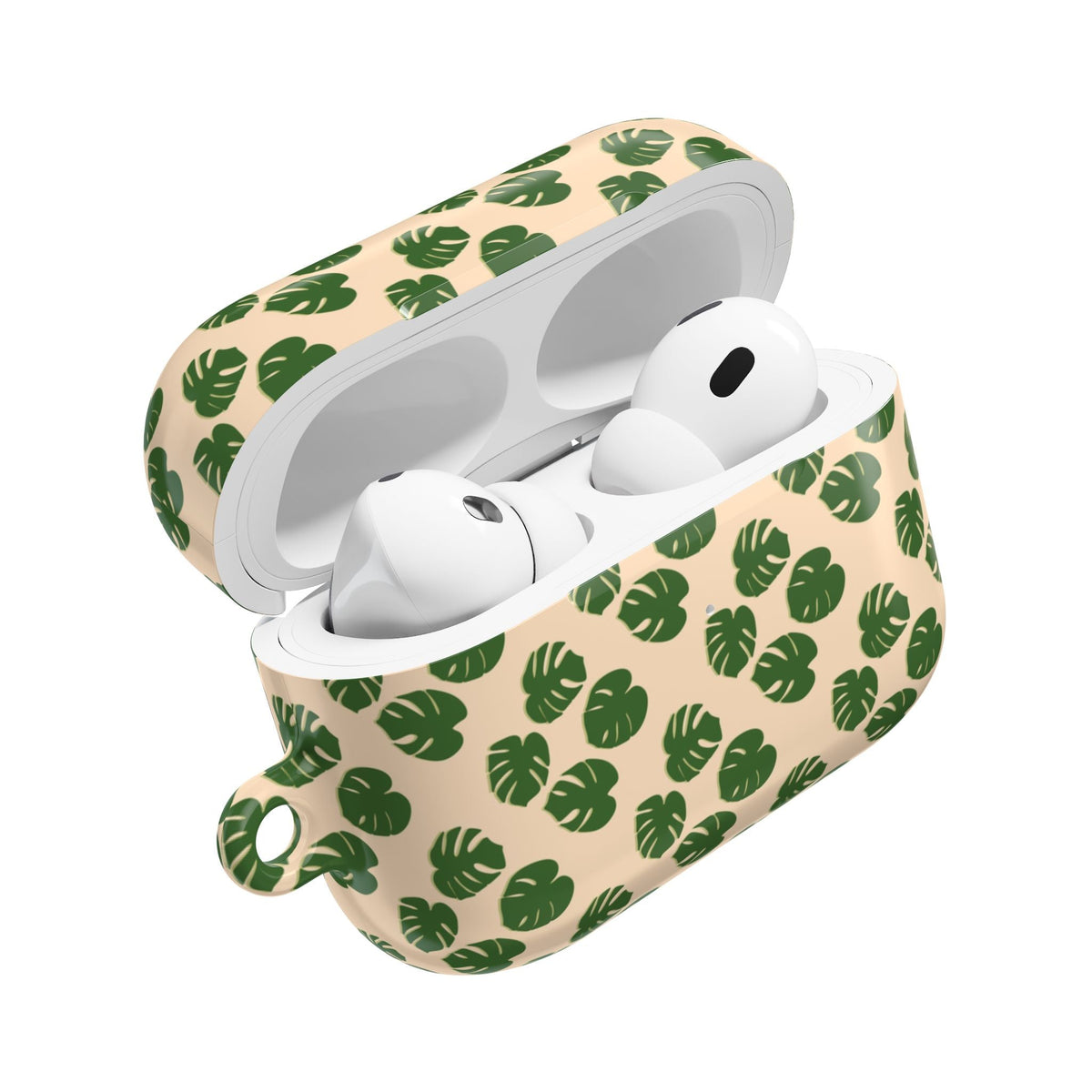 Monstera Pattern AirPod Case