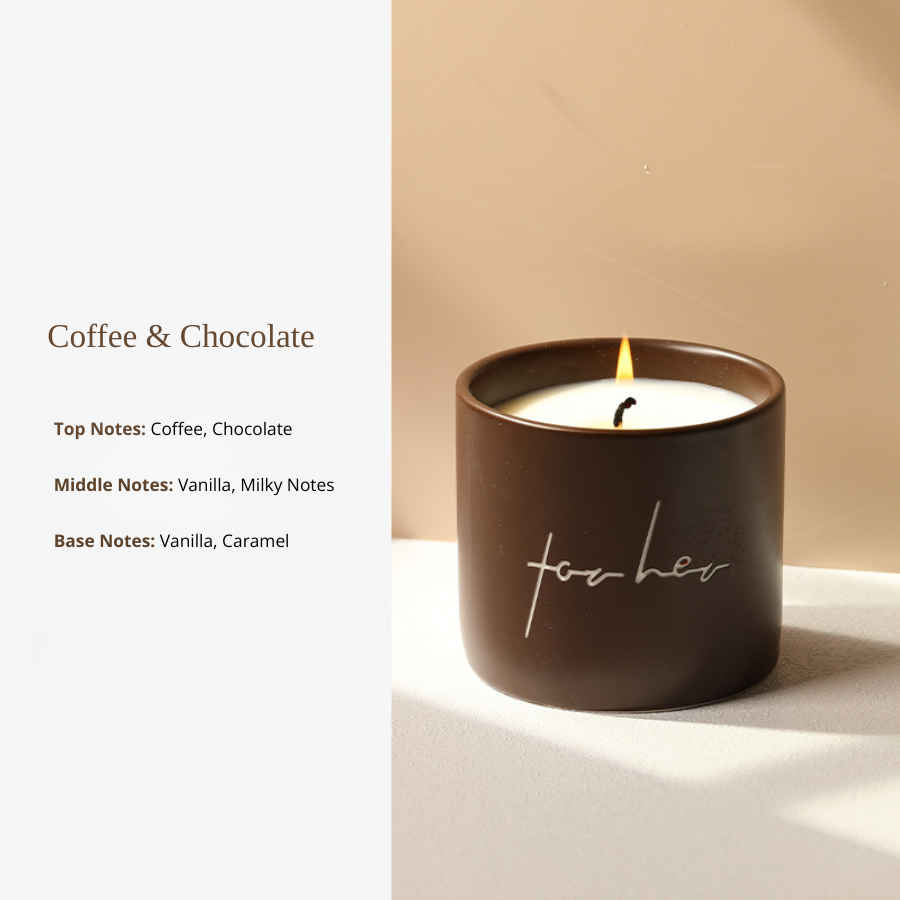 New Ceramic Mug Nordic Minimalist Style Premium Plant Essential Oil Scented Soy Wax Candle, Aromatherapy Scented Candle for Home Décor, Gift Decoration, Relaxing Ambience