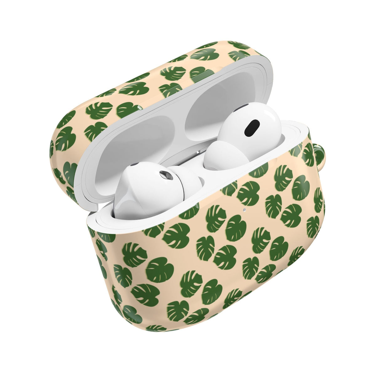 Monstera Pattern AirPod Case