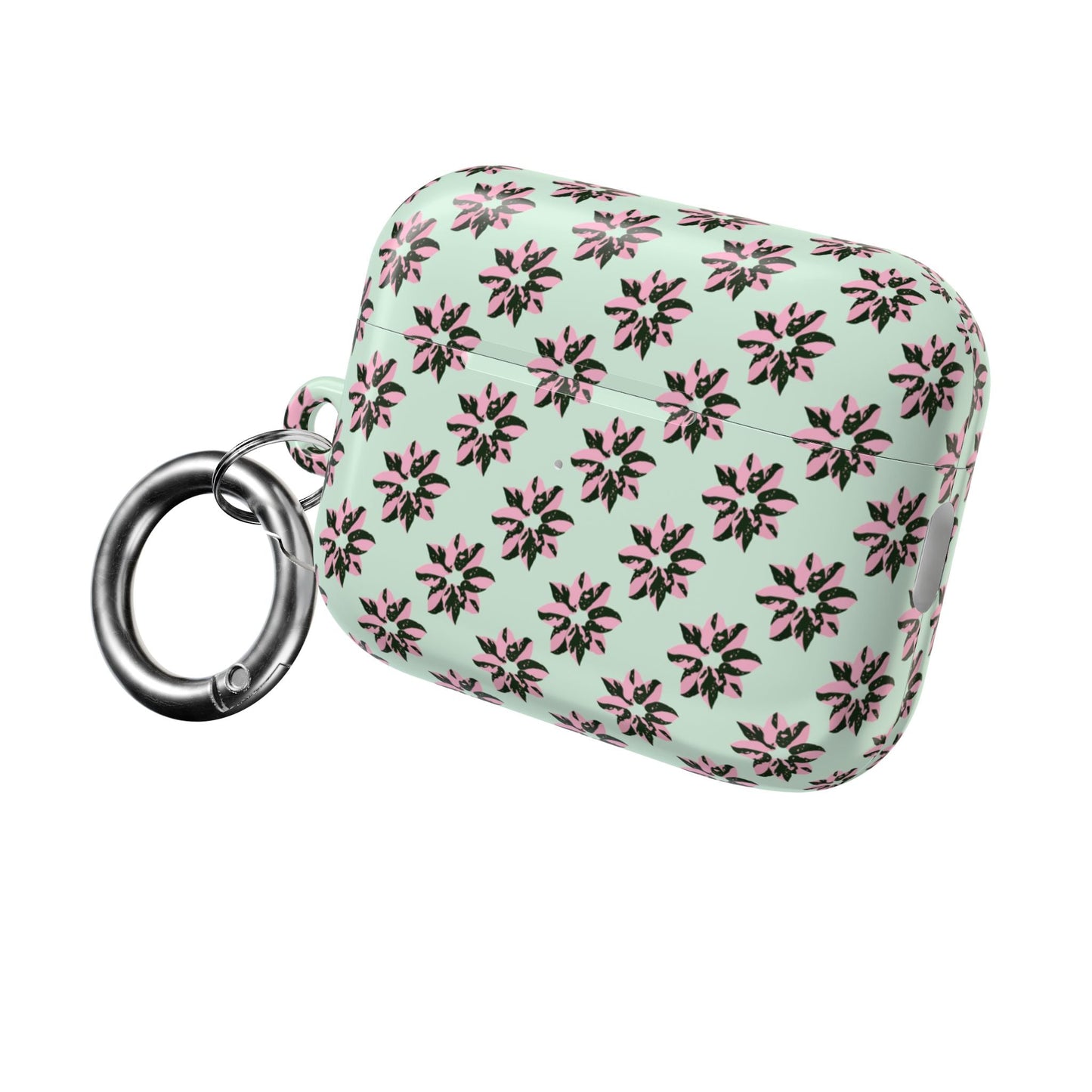 Pink Princess Philodendron Pattern AirPod Case