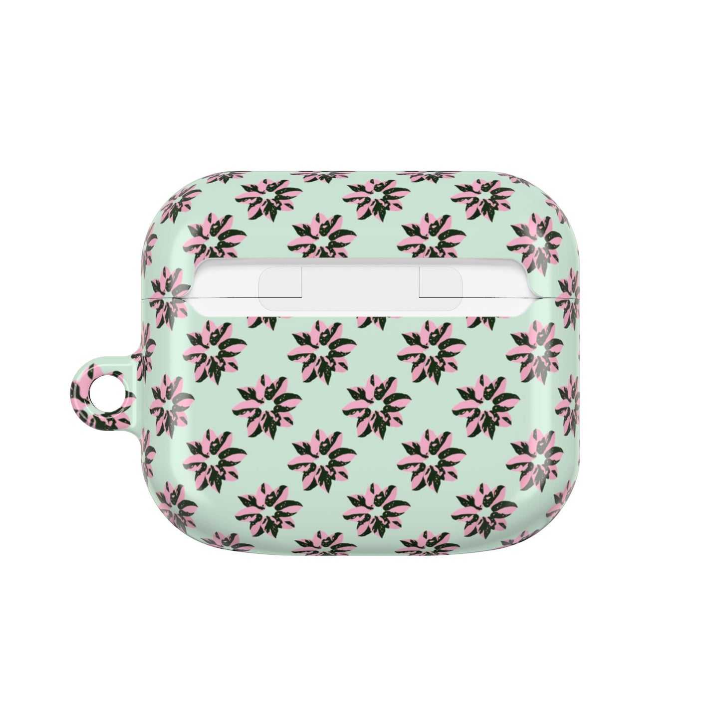 Pink Princess Philodendron Pattern AirPod Case