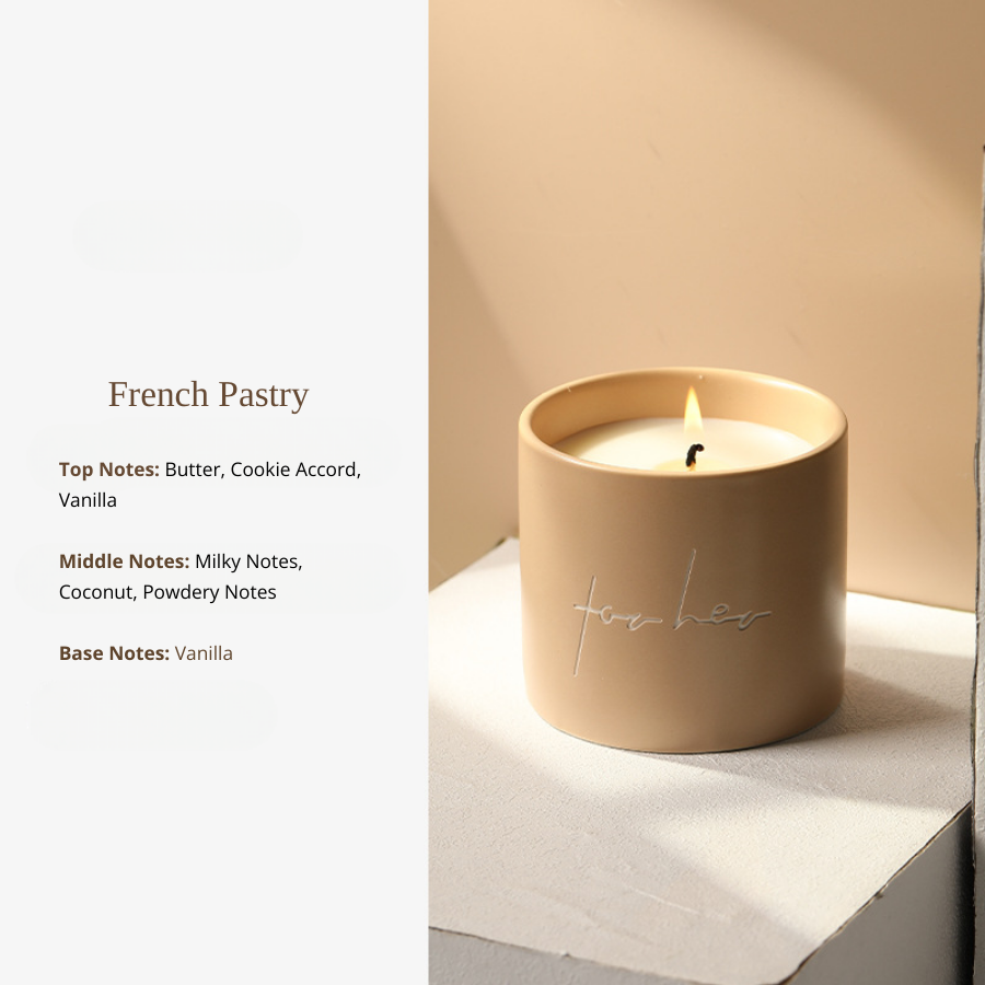 New Ceramic Mug Nordic Minimalist Style Premium Plant Essential Oil Scented Soy Wax Candle, Aromatherapy Scented Candle for Home Décor, Gift Decoration, Relaxing Ambience