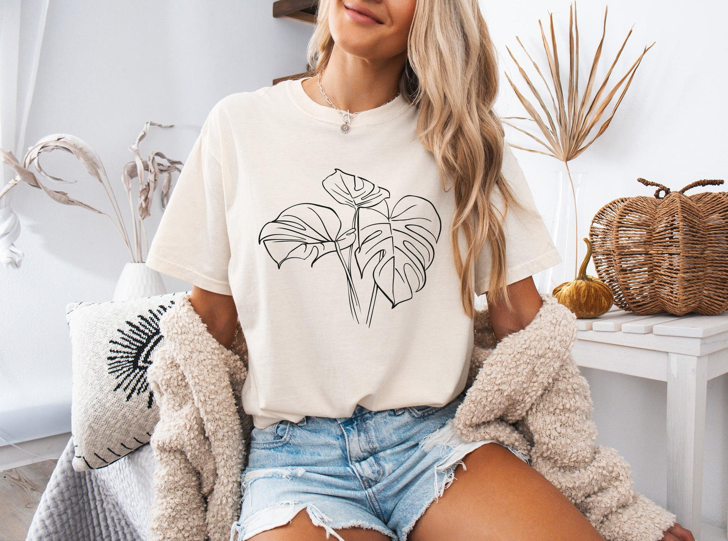 Monstera botanical Comfort Colors T Shirt